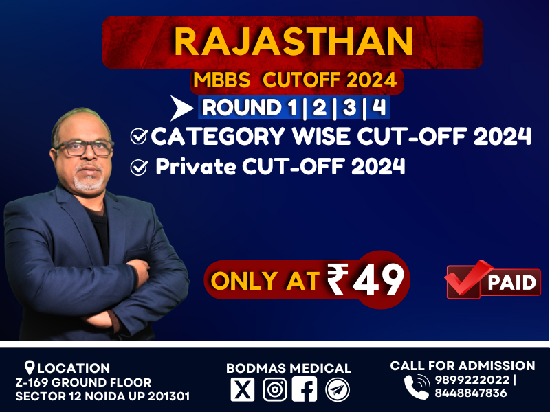 Rajasthan MBBS Private Cutoff 2024