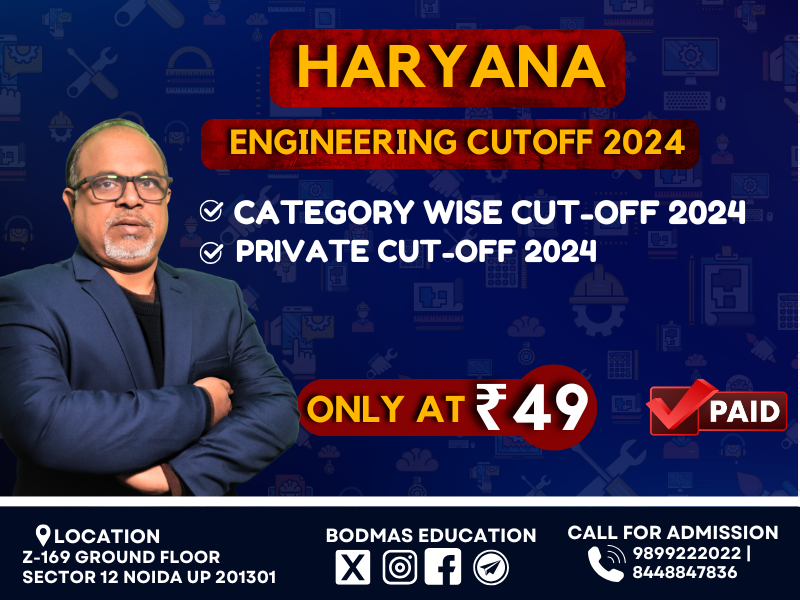 Haryana Pvt Engineering Cutoff 2024