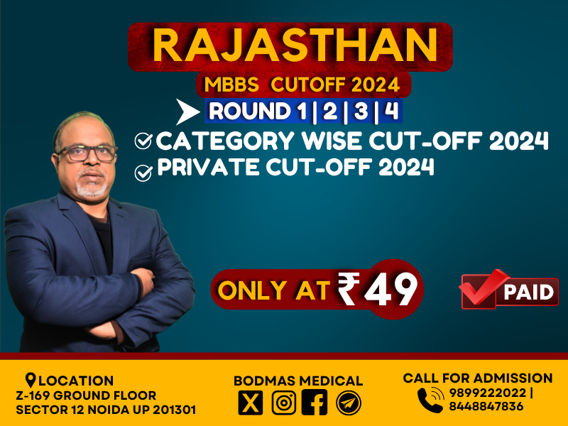 Rajasthan BDS Private Cutoff 2024