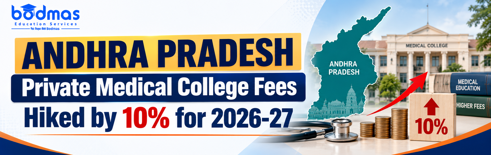 Andhra Pradesh Private Medical College Fees Hiked by 10% for MBBS, BDS 2026-27