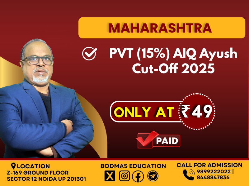 Maharashtra 15% AIQ Ayush Cut-Off 2025