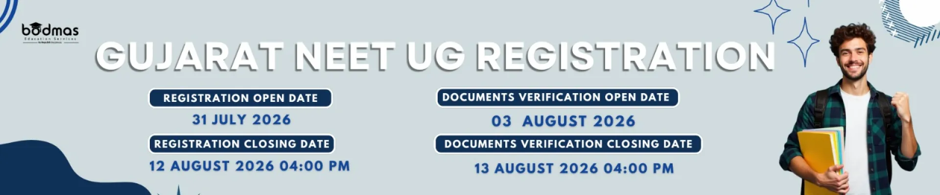 Gujarat NEET UG 2026 Registration