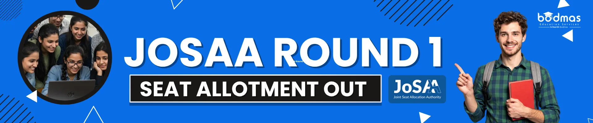 Josaa Round 1 Seat allotment out