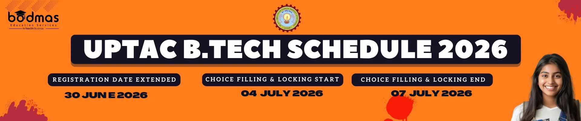 UPTAC B.Tech Schedule