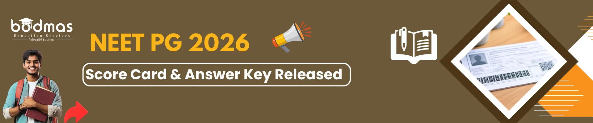 NEET PG Score Card & Answer Key Released!
