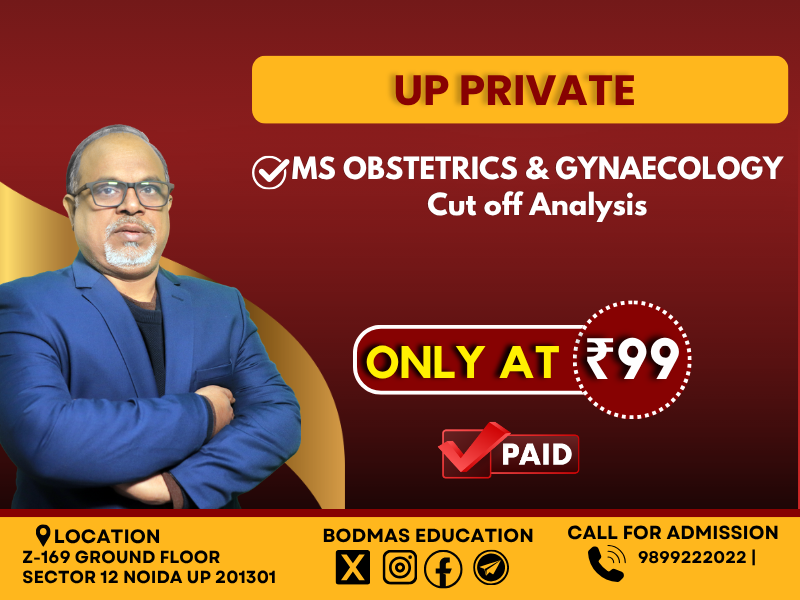 UP MS Obstetrics & Gynaecology Cutoff 2025