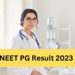 NEET PG scorecard for 2023 released