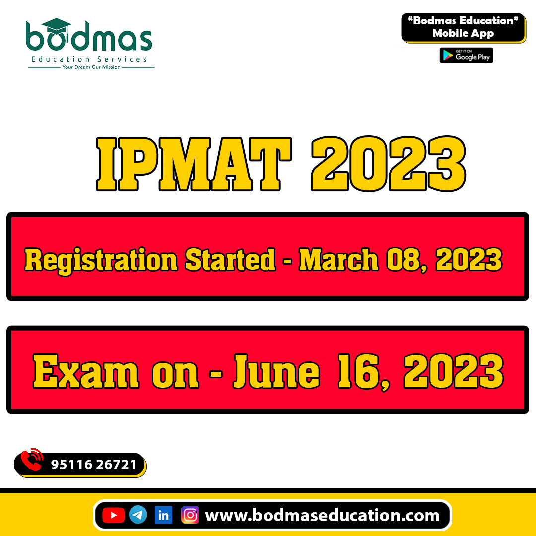 IPMAT 2023 Registration