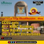 CCSU Achieves A++ NAAC Ranking, Amongst Top Three State Universities in India!