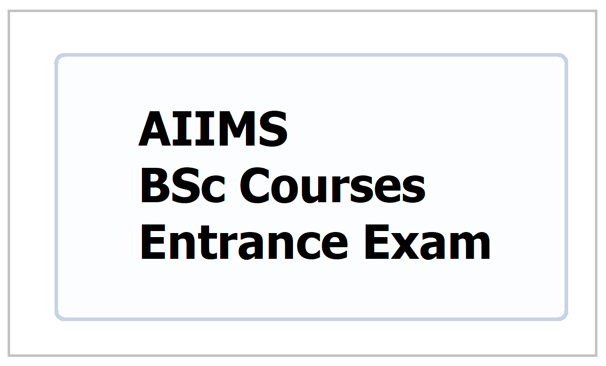 BSc Paramedical Entrance Exam