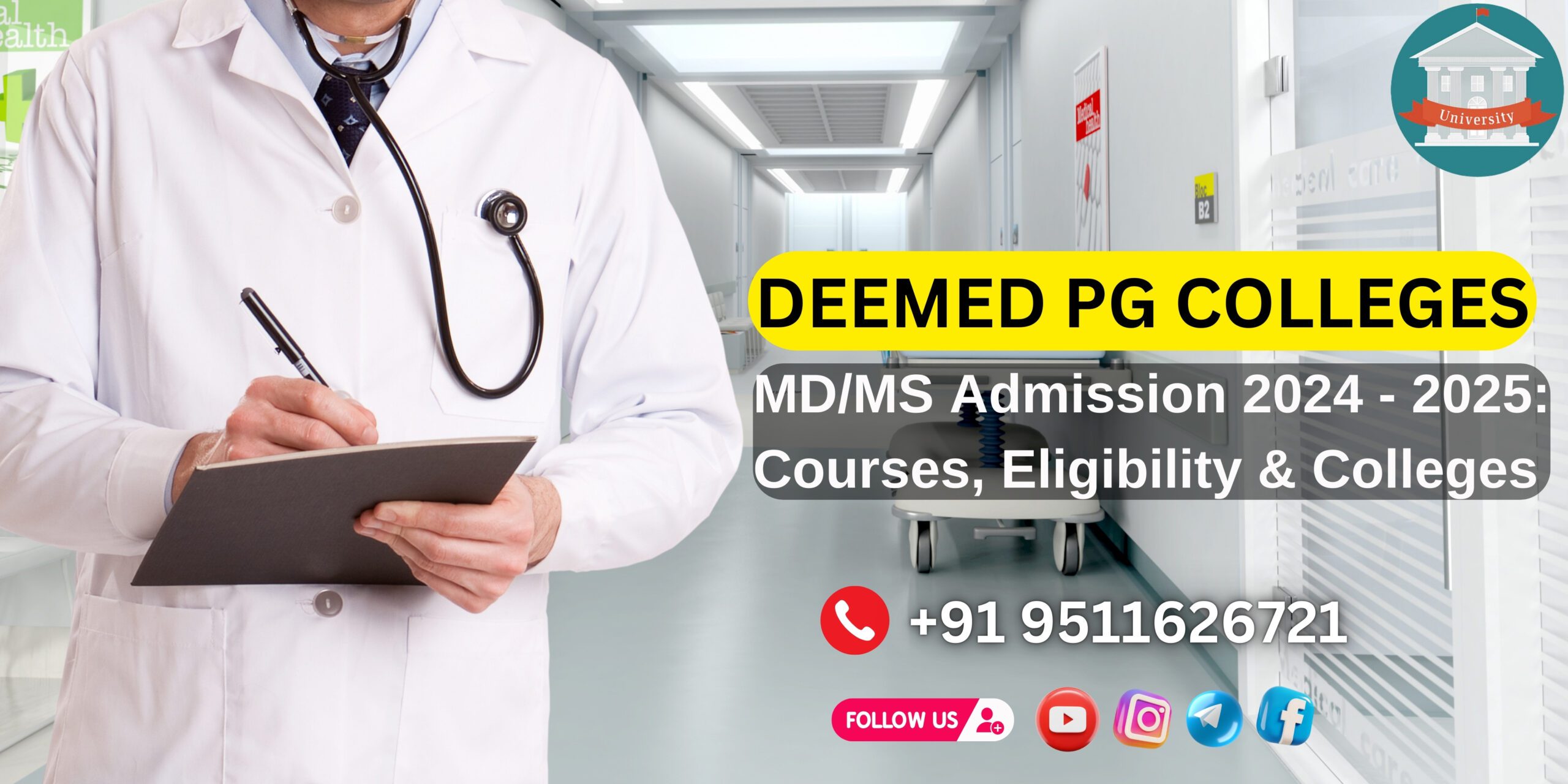 DEEMED PG COLLEGES - MDMS Admission 2024 - 2025 Courses, Eligibility & Colleges