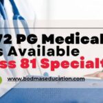 49,772 PG Medical Seats Available Across 81 Specialties in 586 Institutes for 2024-25