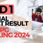 MCC released the Round 1 Provisional Allotment Result for NEET PG Counselling 2024